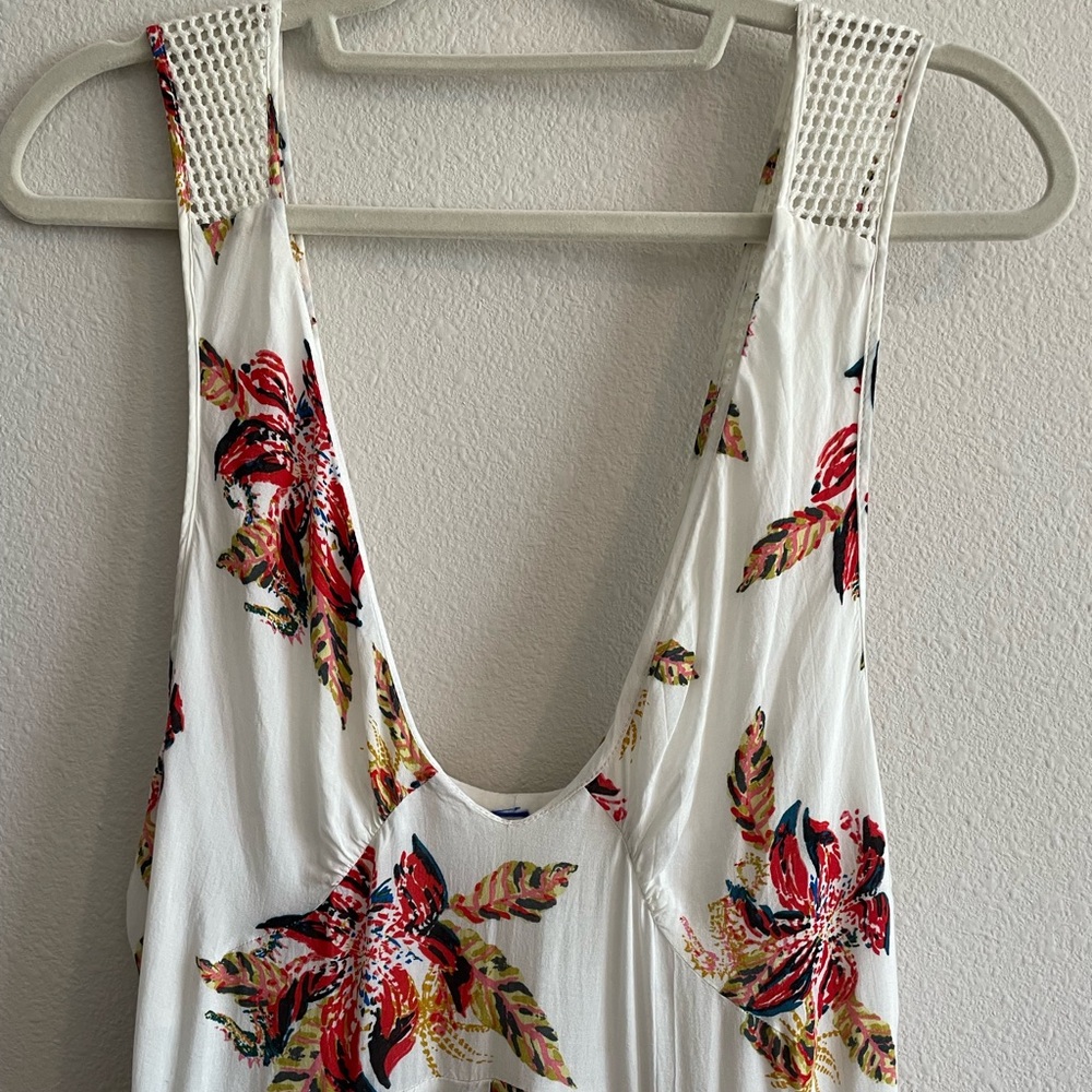 Free People ‘Thought I Was Dreaming’ Mini Sun-Dress Women’s Medium Floral White - Picture 5 of 10